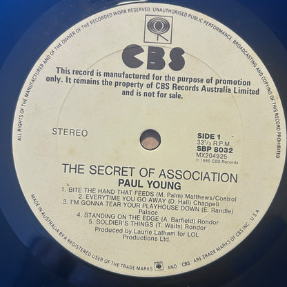 Paul Young : The Secret Of Association (LP, Album, Promo)