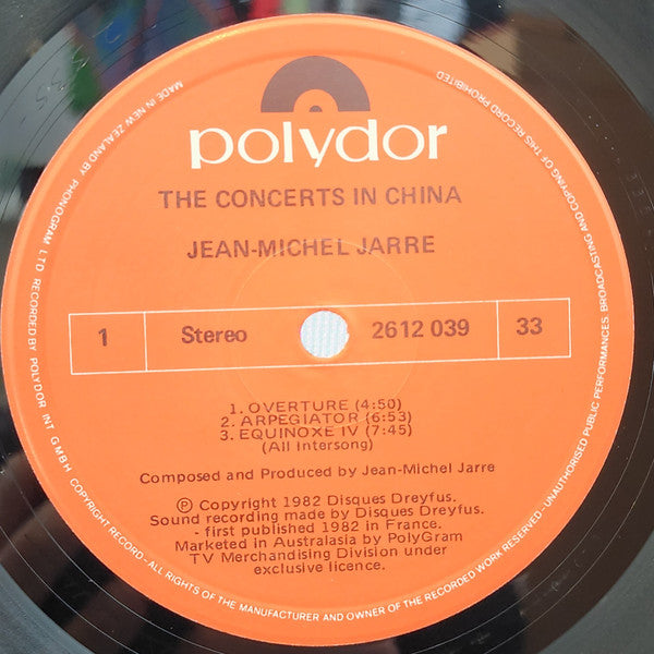 Jean-Michel Jarre : The Concerts In China (2xLP, Album, Gat)