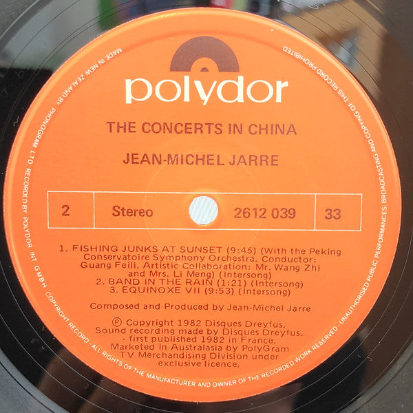 Jean-Michel Jarre : The Concerts In China (2xLP, Album, Gat)