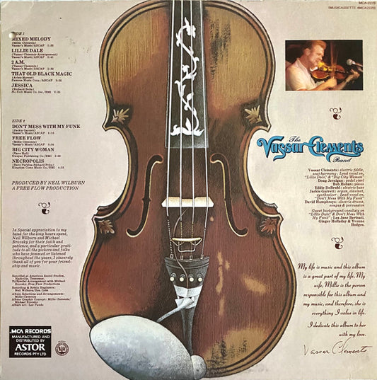 The Vassar Clements Band : The Vassar Clements Band (LP, Album)