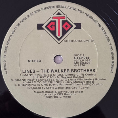 The Walker Brothers : Lines (LP, Album)