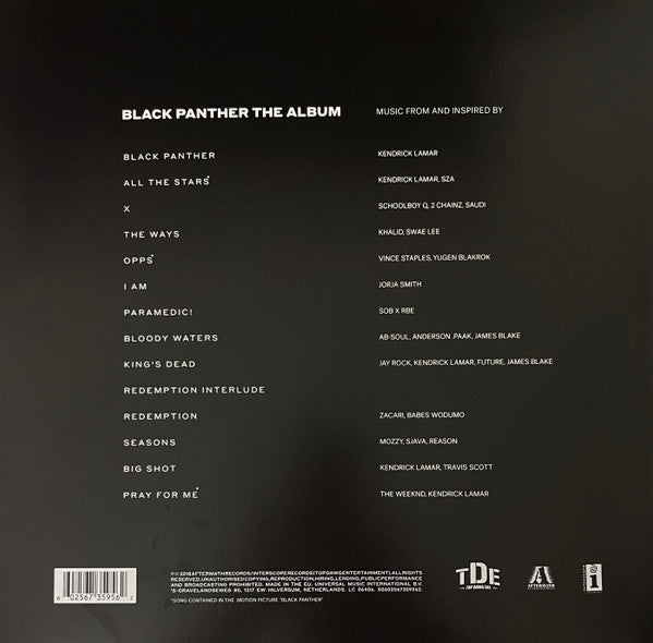 Various : Black Panther The Album (Music From And Inspired By) (2xLP, Album, Ltd, RE, Red)