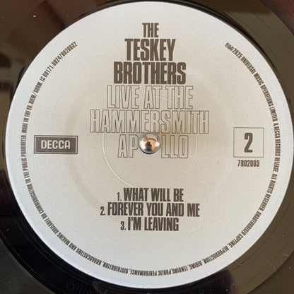 The Teskey Brothers : Live At The Hammersmith Apollo (LP)