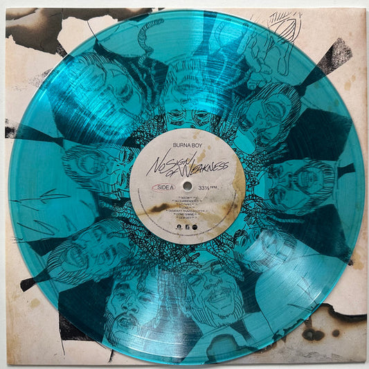 Burna Boy : No Sign Of Weakness (LP, Album, Blu)