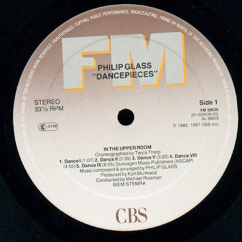 Philip Glass : DancePieces (LP, Album)