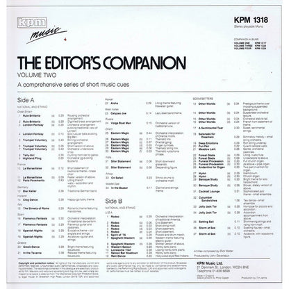 Dick Walter : The Editor's Companion (Volume Two) (LP)