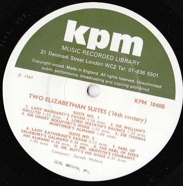 Gareth Walters : Two Harpsichord Suites / Two Elizabethan Suites (LP)