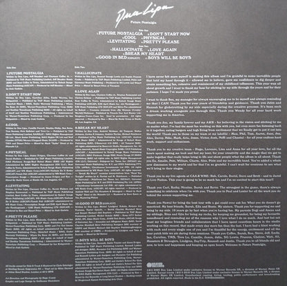 Dua Lipa : Future Nostalgia (LP, Album, RE)