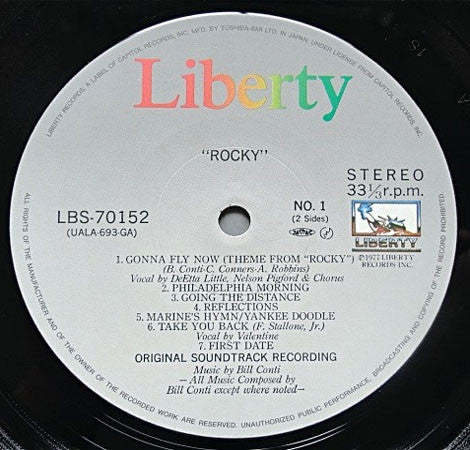 Bill Conti : Rocky - Original Motion Picture Score (LP, Album, RE)