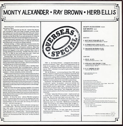Monty Alexander, Ray Brown, Herb Ellis : Overseas Special (LP, Album)