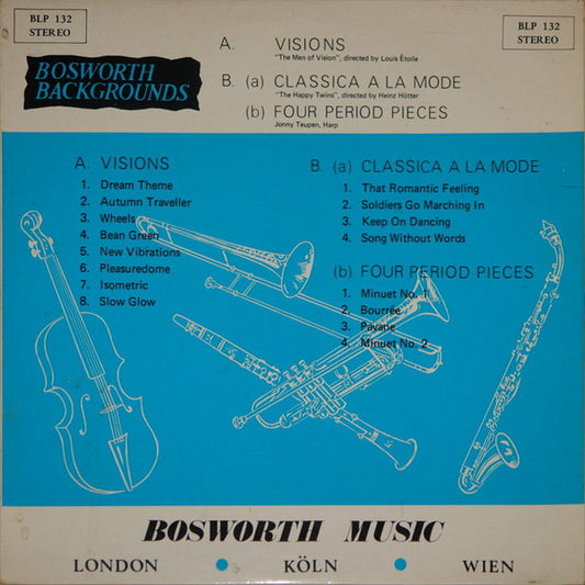 The Men Of Vision / The Happy Twins / Jonny Teupen : Visions / Classica A La Mode / Four Period Pieces (LP)