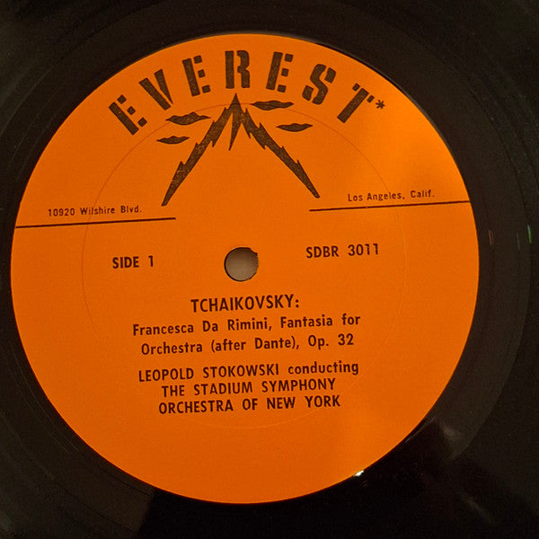 Tchaikovsky*, Leopold Stokowski Conducting  The Stadium Symphony Orchestra Of New York : Francesca Da Rimini, (Fantasia For Orchestra (After Dante) Op. 32) / Hamlet (Overture And Fantasy) (LP, RE, Ora)