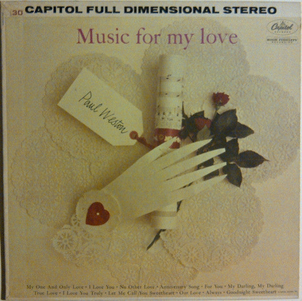 Paul Weston (2) : Music For My Love (LP, Comp)