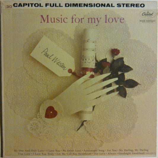 Paul Weston (2) : Music For My Love (LP, Comp)