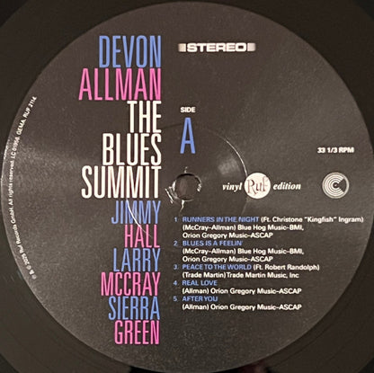 Devon Allman : The Blues Summit (LP, Album, 180)