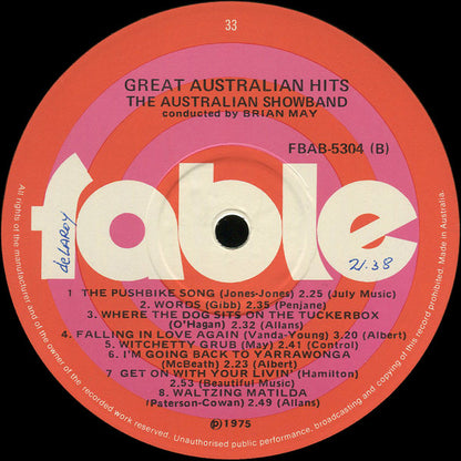 The Australian Showband : Great Australian Hits (LP, Album)