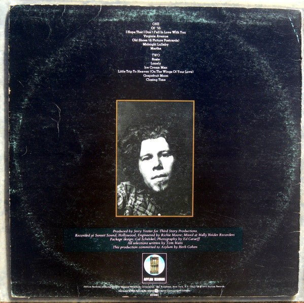 Tom Waits : Closing Time (LP, Album)