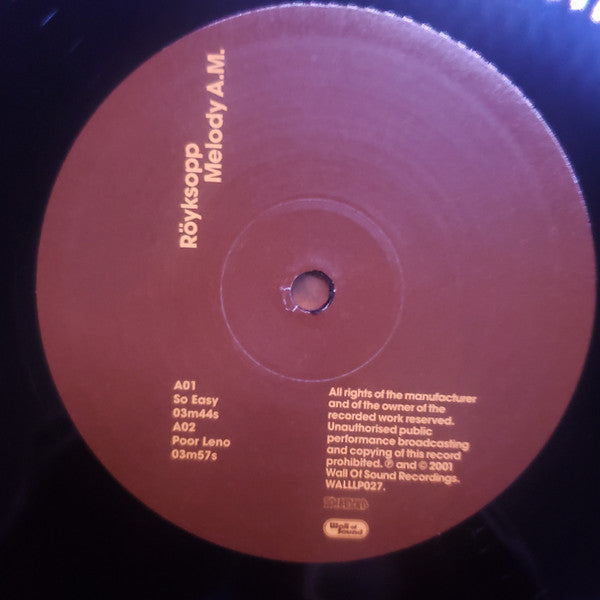 Röyksopp : Melody A.M. (2xLP, Album, Ltd, Num, RE, RP, 180)