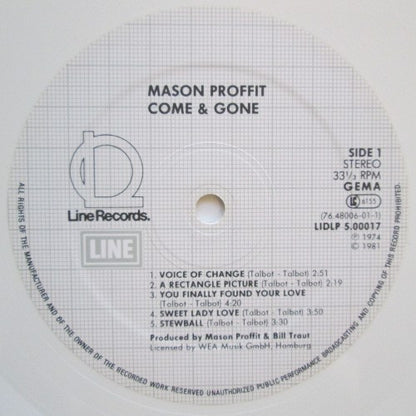 Mason Proffit : Come & Gone (2xLP, Comp, RE, Whi)
