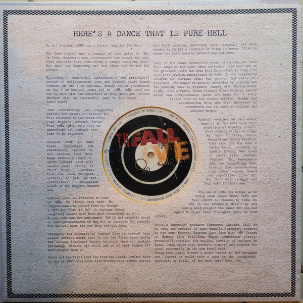 The Fall : Seminal Live (LP, Album, RE, RM, Yel)