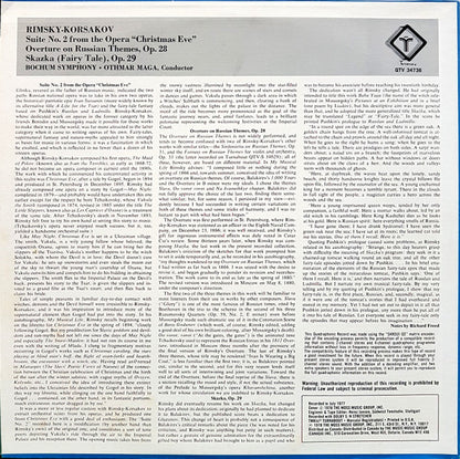 Rimsky-Korsakov* - Bochum Symphony*, Othmar Maga* : Fairy Tale "Christmas Eve" Suite, Overture On Russian Themes (LP, Quad)