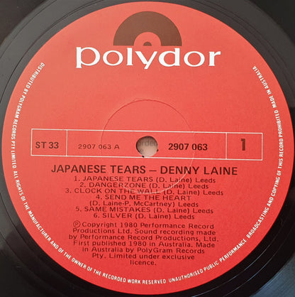 Denny Laine : Japanese Tears (LP, Album)