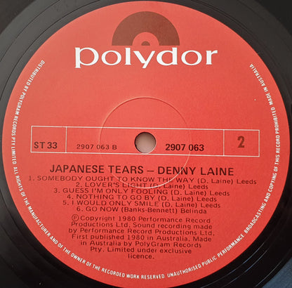 Denny Laine : Japanese Tears (LP, Album)