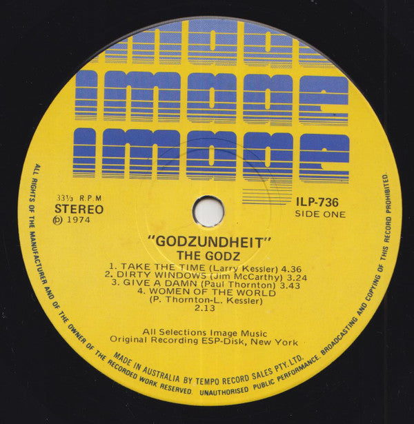 The Godz : Godzundheit (LP, Album)