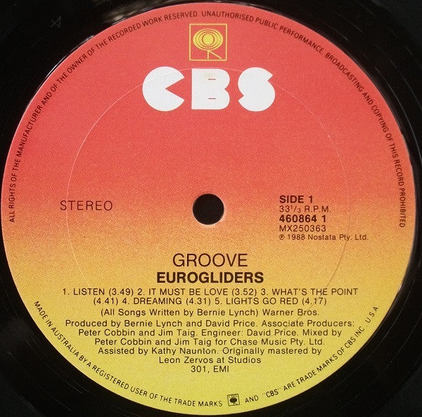 Eurogliders : Groove (LP, Album)