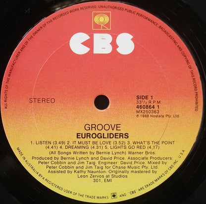 Eurogliders : Groove (LP, Album)