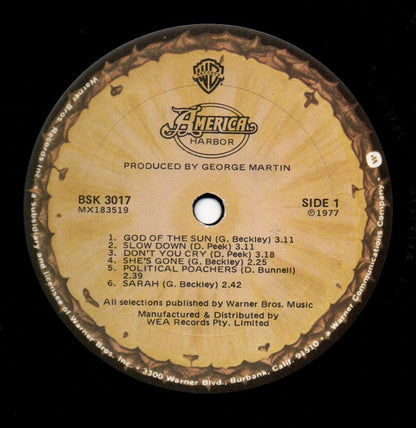America (2) : Harbor (LP, Album)