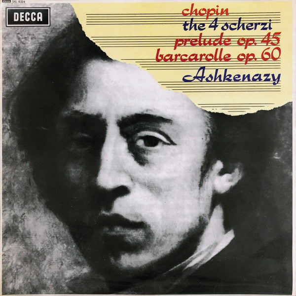 Chopin*, Ashkenazy* : The 4 Scherzi / Prelude Op.45 / Barcarolle Op.60 (LP, ED2)