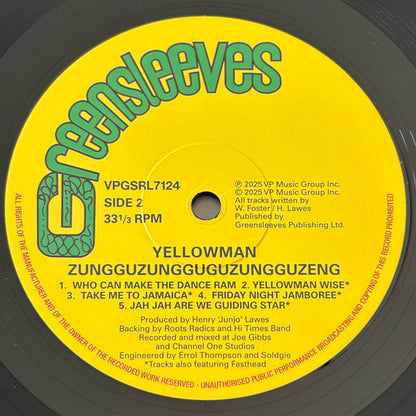 Yellowman : Zungguzungguguzungguzeng (LP, Album, RE)