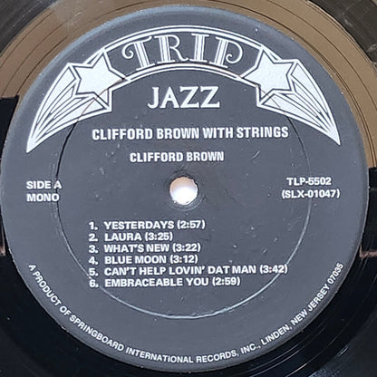 Clifford Brown : Clifford Brown With Strings (LP, Album, Mono, RE)