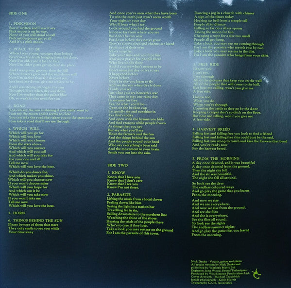 Nick Drake : Pink Moon (LP, Album, RE, Gat)