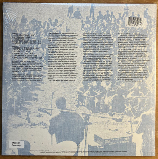B.B. King : Live In Cook County Jail (LP, Album, Ltd, RE, sky)