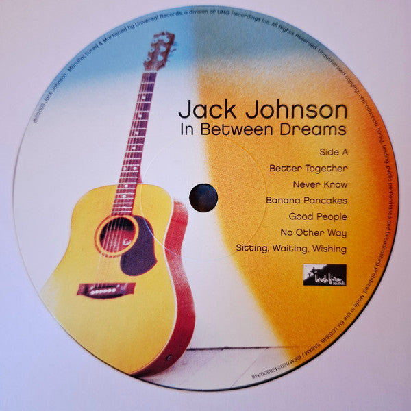 Jack Johnson : In Between Dreams (LP, Album, RE, RP, 180)