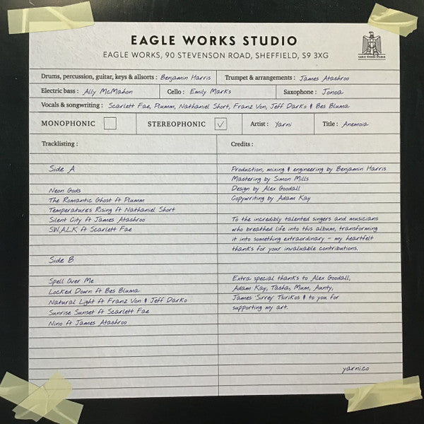 Yarni : Anemoia (LP, Aud + LP, Lou + Album, Num)