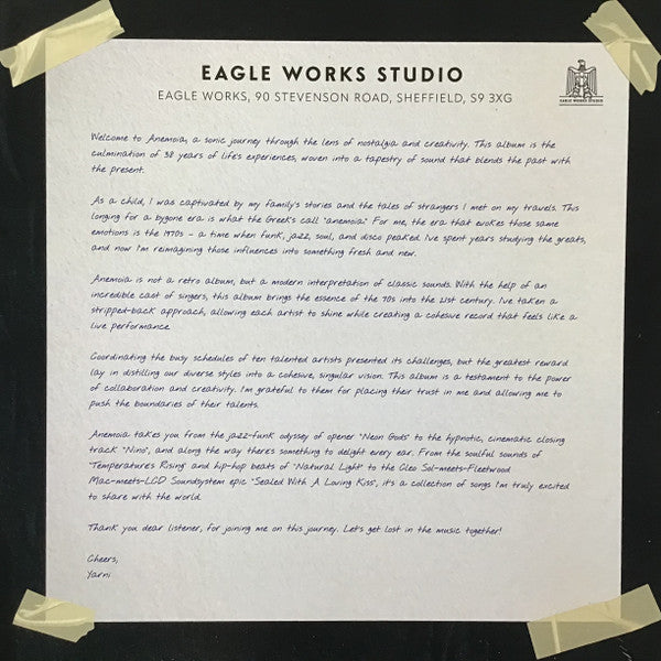 Yarni : Anemoia (LP, Aud + LP, Lou + Album, Num)