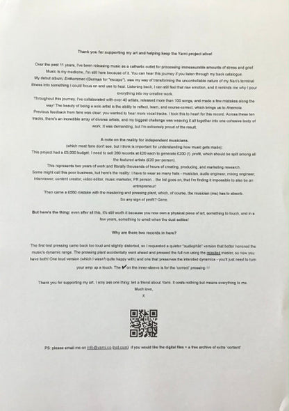 Yarni : Anemoia (LP, Aud + LP, Lou + Album, Num)