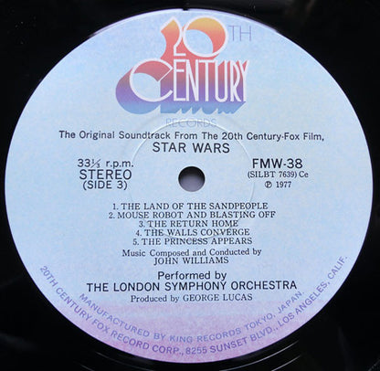 John Williams (4) = John Williams (4) / London Symphony Orchestra = London Symphony Orchestra : Star Wars = スターウォーズ (2xLP, Album, Gat)