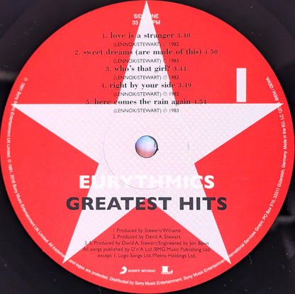 Eurythmics : Greatest Hits (2xLP, Comp, RP, 180)
