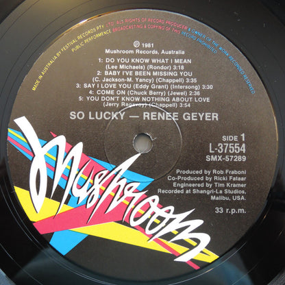 Reneé Geyer* : So Lucky (LP, Album)