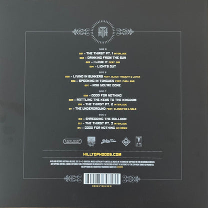 Hilltop Hoods : Drinking from the Sun (2xLP, Album, RE, 180)