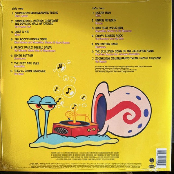 Various : The Spongebob Squarepants Movie – Music From The Movie And More… (LP, Album, RE, Yel)