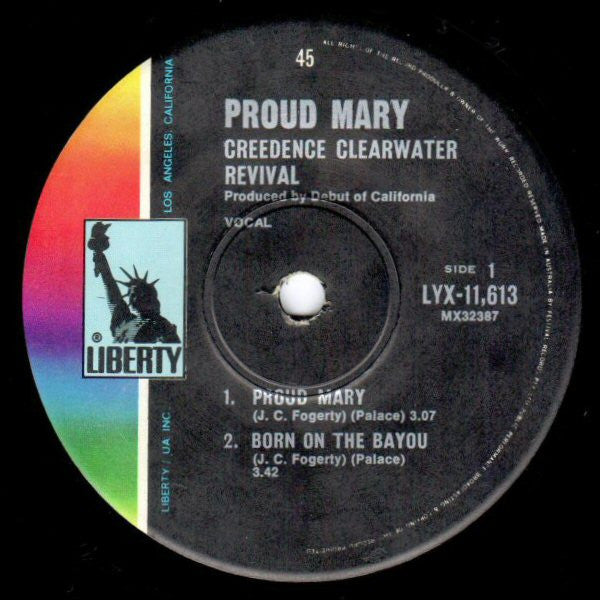 Creedence Clearwater Revival : Proud Mary (7", EP, Fir)