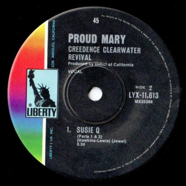 Creedence Clearwater Revival : Proud Mary (7", EP, Fir)
