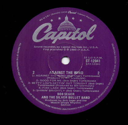 Bob Seger & The Silver Bullet Band* : Against The Wind (LP, Album)