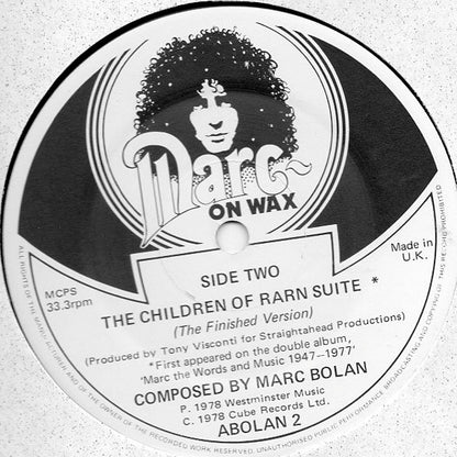 Marc Bolan : The Children Of Rarn (10")
