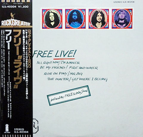 Free : Free Live (LP, Album, RE)